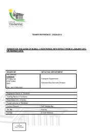 tender reference: cb224/2012 tender for the lease of buses - Tshwane