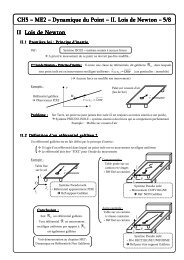 ME2 - Dynamique du Point - Poly 2 - Classe PrÃ©paratoire aux ...