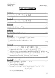 Classe de TSI2 - Exercices de mathÃ©matiques - LycÃ©e Jean Perrin