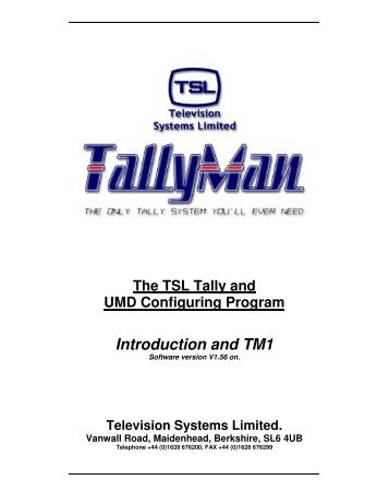 Introduction and TM1 - TSL