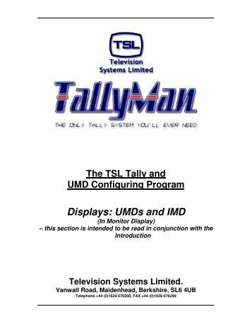 09 UMD_IMD Displays .pdf - TSL