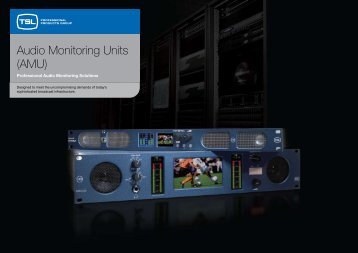 Audio Monitoring Units (AMU) - TSL