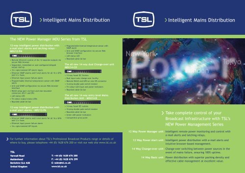 Power Manager Brochure download - TSL