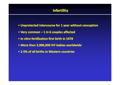 infertility treatments, genes and chromosomes