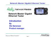 Network Master Gigabit Ethernet Tester Introduction