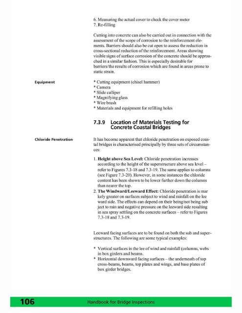 Handbook for Bridge Inspections - TSP2