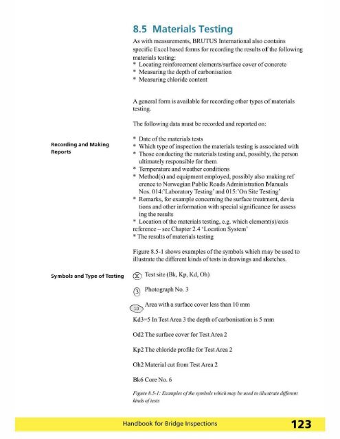 Handbook for Bridge Inspections - TSP2