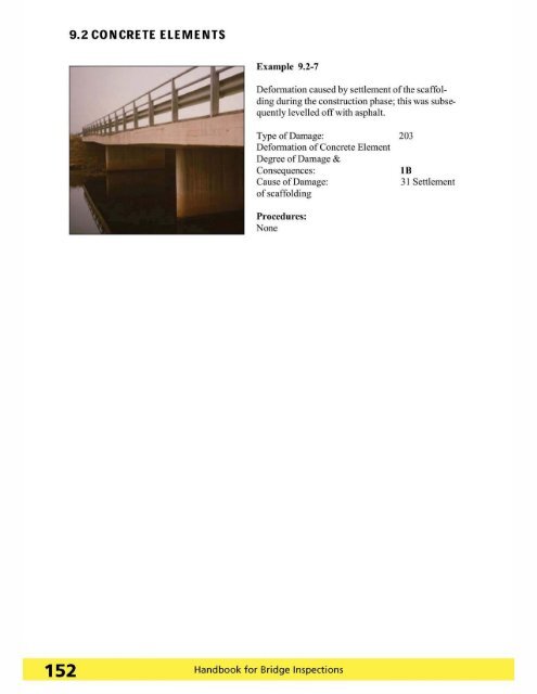 Handbook for Bridge Inspections - TSP2