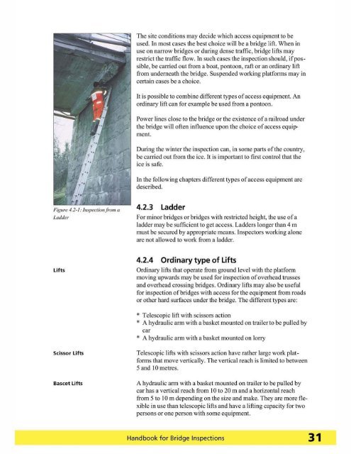 Handbook for Bridge Inspections - TSP2