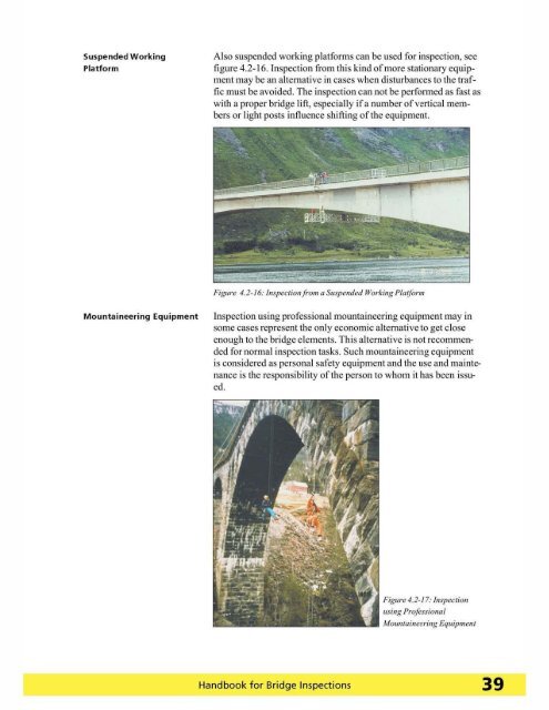 Handbook for Bridge Inspections - TSP2