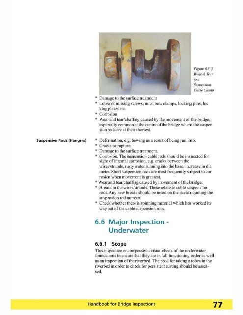 Handbook for Bridge Inspections - TSP2