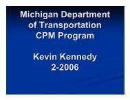 Kennedy MDOT CPM Program - TSP2