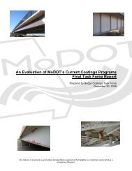 An Evaluation of MoDOT's Current Coatings Programs Final ... - TSP2