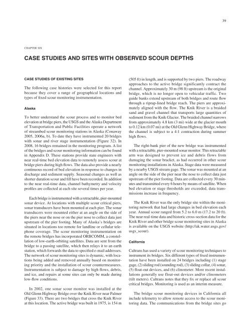 NCHRP Synthesis 396 â Monitoring Scour Critical Bridges - TSP2