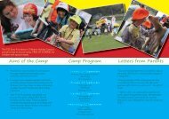 Sony Camp Brochure - The Southport School