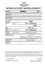 MATERIAL DATA SHEET / MATERIAL-DATENBLATT