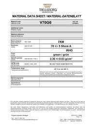 MATERIAL DATA SHEET / MATERIAL-DATENBLATT