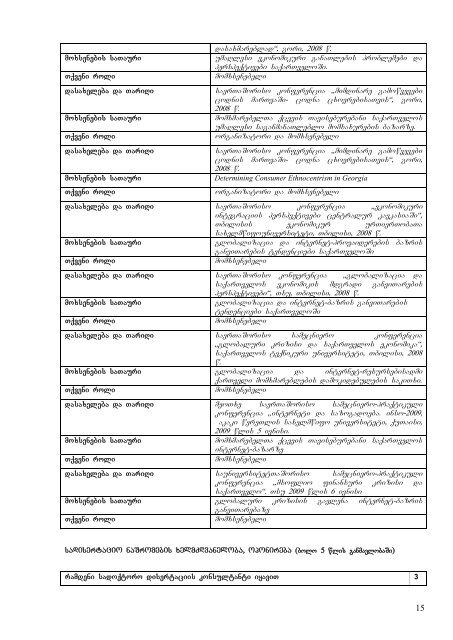 2009-2010 saswavlo wlis Semodgomis semestri