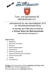 Jahresbericht 2012 - TSV 05 Allendorf-Lahn eV