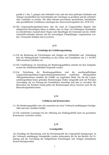 MÃ¼llabfuhrordnung - .PDF - Marktgemeinde Vordernberg