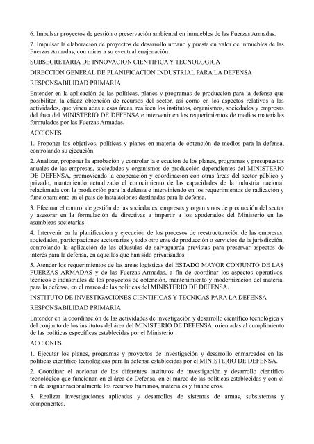 Decreto Nº 788/07 - Ministerio de Defensa