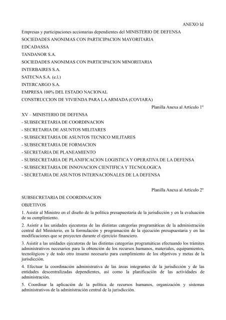 Decreto Nº 788/07 - Ministerio de Defensa