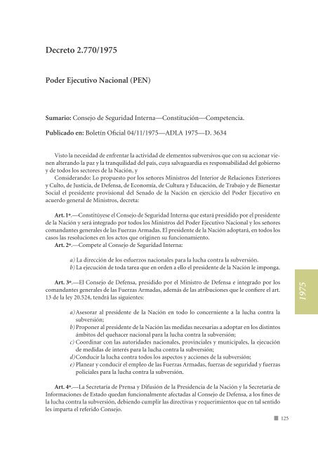 Antecedentes legales y parlamentarios - Ministerio de Defensa