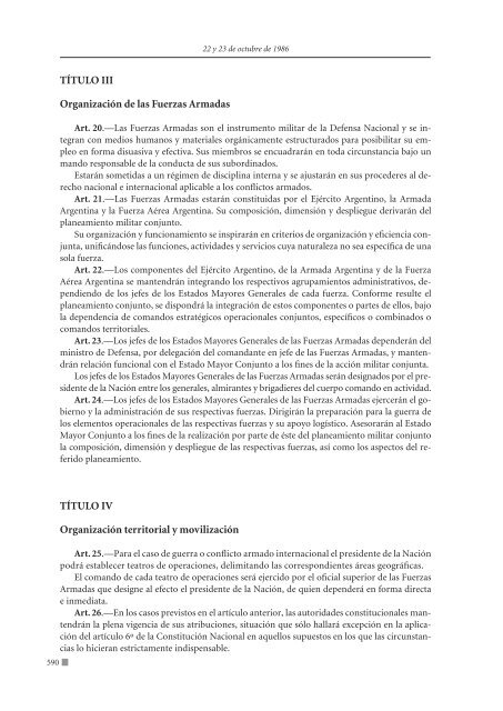 Antecedentes legales y parlamentarios - Ministerio de Defensa