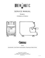 SERVICE MANUAL - CoffeeSnobs