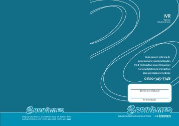 GuÃ­a para el sistema de autorizaciones automatizadas IVR - privamed