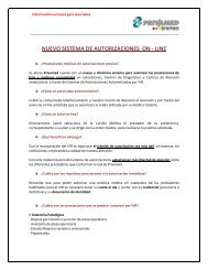 NUEVO SISTEMA DE AUTORIZACIONES ON - LINE - privamed