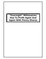 “Overnight” Millionaires - Fleet Street Publications