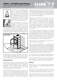 Dauerbrand-Kaminofen HARK 17 F Aufbau- und ...