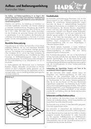 Kaminofen Mero Aufbau- und Bedienungsanleitung - Hark