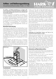 Dauerbrand-Kaminofen Hark 17 FM Aufbau- und ...