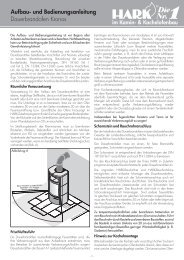 Dauerbrandofen Kronos Aufbau- und Bedienungsanleitung - Hark