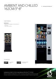 AMbIENT AND ChILLED 162CM/3Â°-8Â° - Bianchi Vending Group