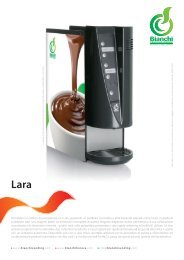 Scheda tecnica LARA - Bianchi Vending Group