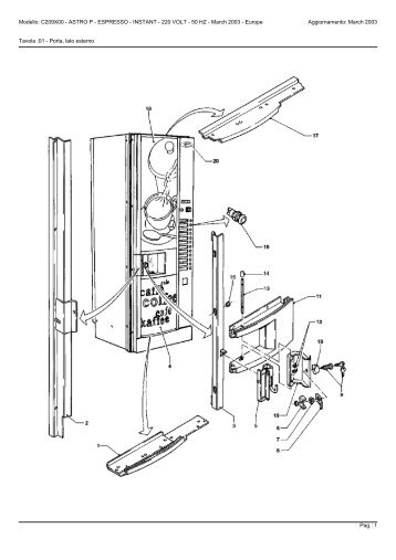 Modello: C209X00 - ASTRO P - ESPRESSO - INSTANT - 220 VOLT ...