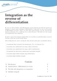 indefinite integration as the reverse of differentiation