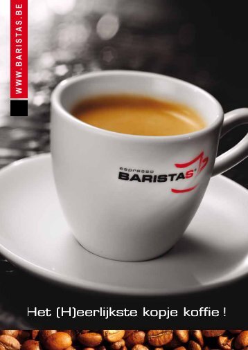 Bekijk hier onze productbrochure - Espresso Baristas