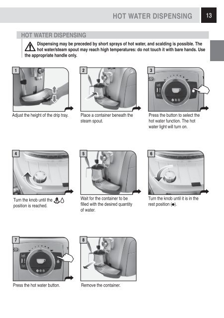 Saeco Talea Giro Manual - Espressotec