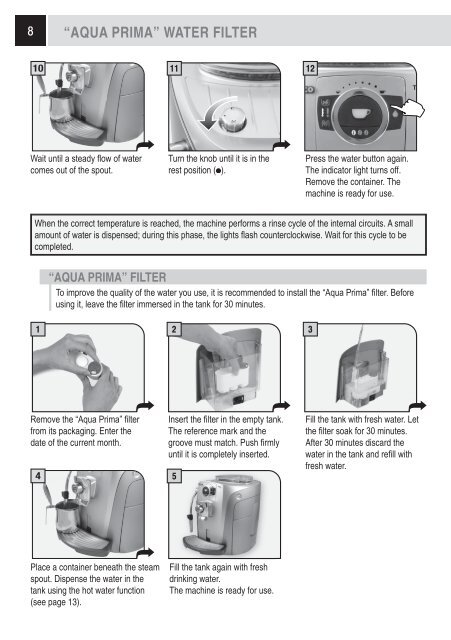 Saeco Talea Giro Manual - Espressotec