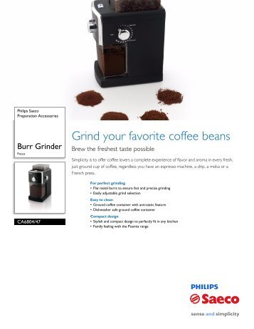 Philips Saeco Focus Brochure - Espressotec