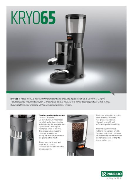 rancilio kryo