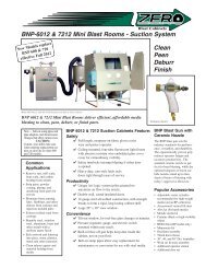 BNP 6012 & 7212 Mini Blast Room - Suction System - Clemco ...