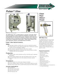 Pulsar 55se Ergonomic Suction Blast Cabinet - Clemco Industries ...