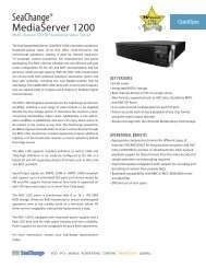 SeaChangeÂ® MediaServer 1200 - Magna Systems & Engineering