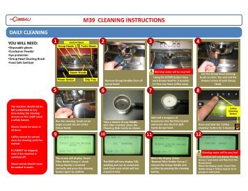 M39 GT DT3 Espresso Machine Cleaning Guide - Ringtons Beverages