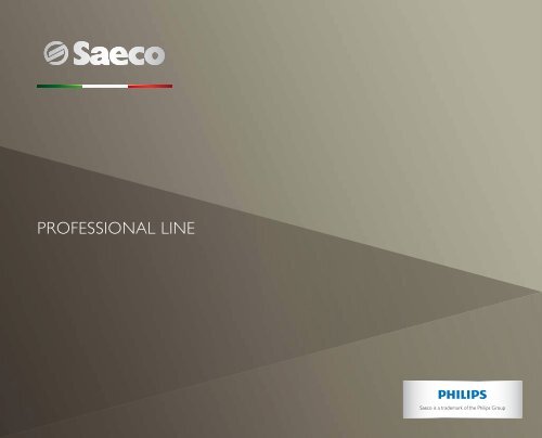 Download Professional Catalogue - Saeco